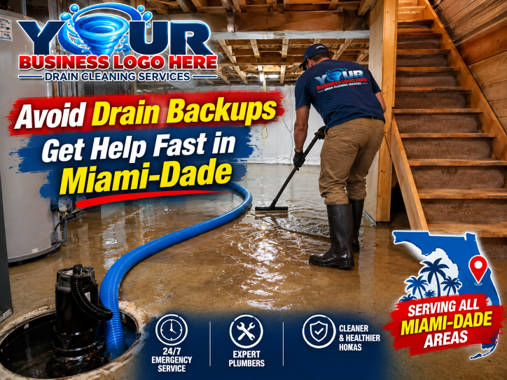 Drain Maintenance Services & Repair Shower or Bathtub Drain Blockages Avoid drain backups, plumber sweeping flooded basement